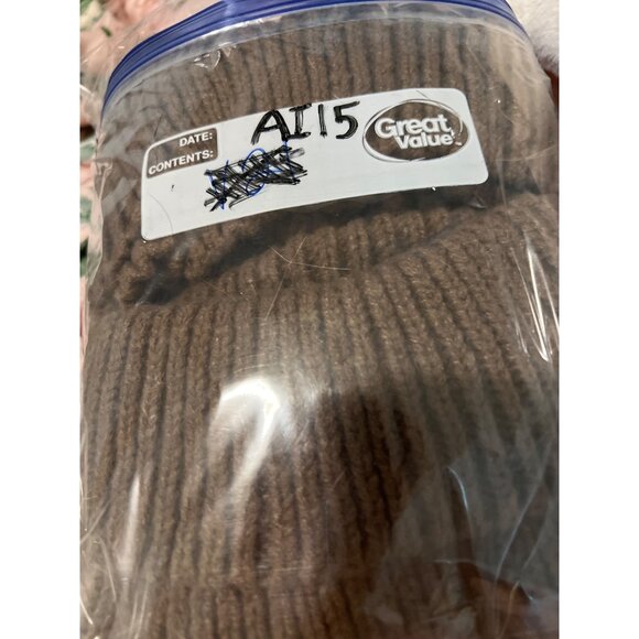 Woven Heart Chunky Cable Knit Turtleneck Sweater Brown Size Small - Picture 12 of 12